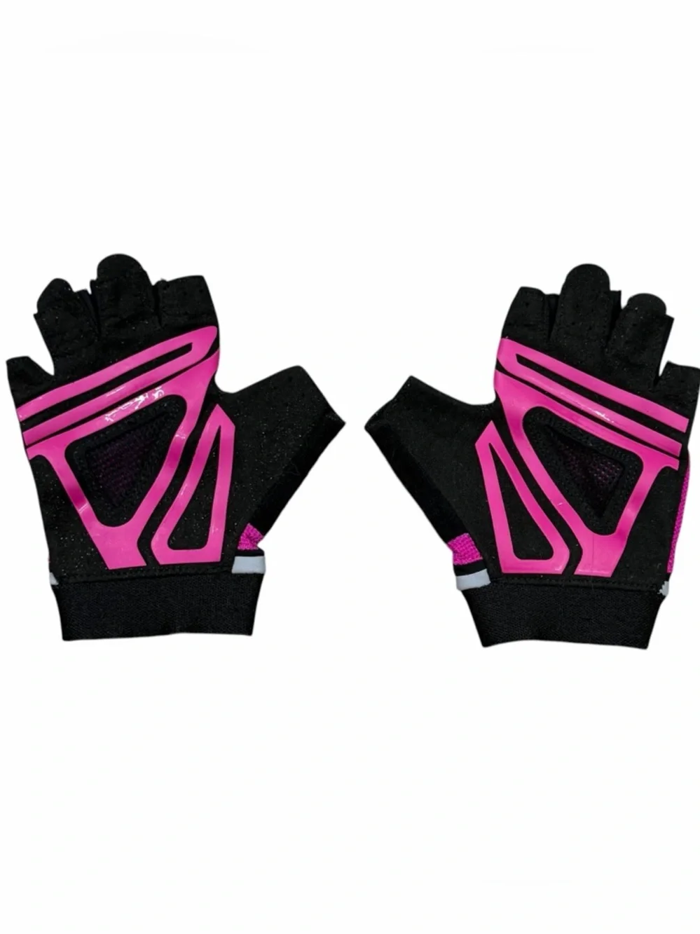 10/$25🦋 Under Armour Tropic Pink & Black UA FLUX Fingerless Workout Gloves - M